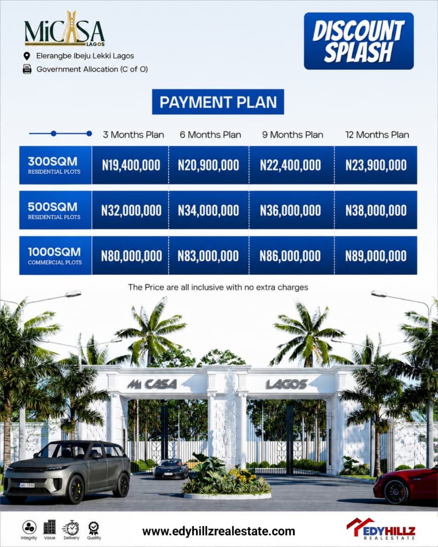 MICASA LAGOS - C of O Land in Ibeju-Lekki interior view